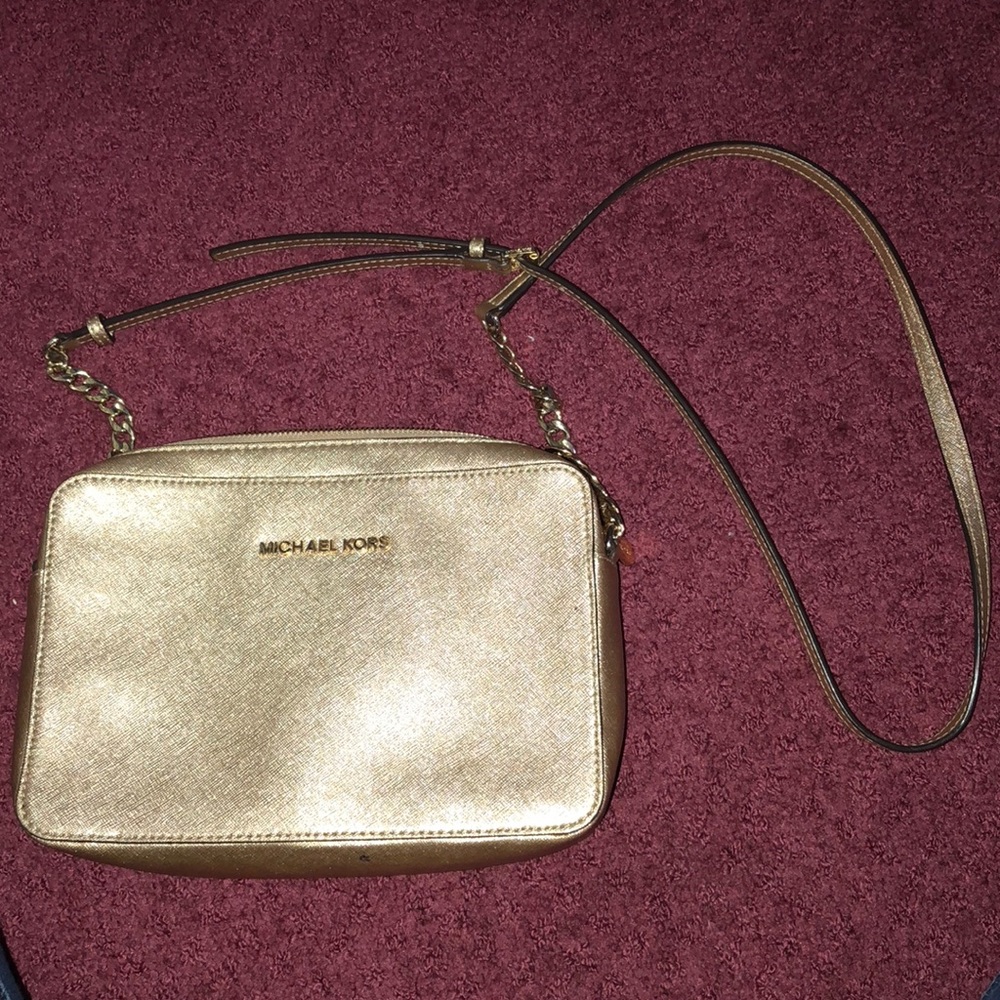Gold Micheal Kors Crossbody